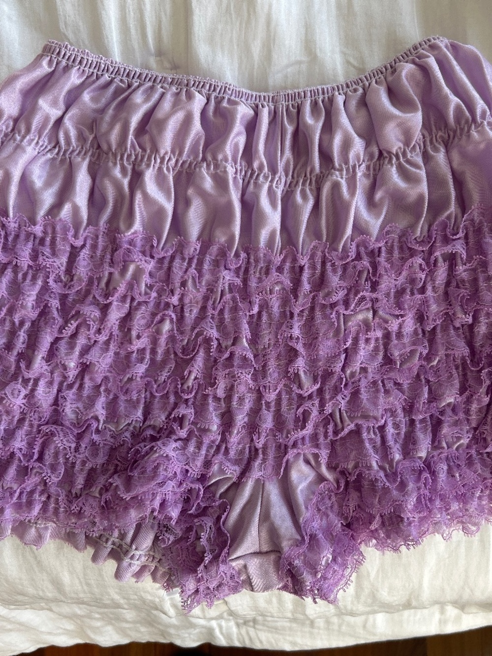 Lavender lacy undershorts